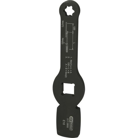 KS Tools 3/4" Schlag-Torx-E-Schlüssel mit 2 Schlagflächen, E18 - 517.0908 (1/3)