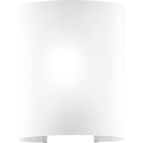 Applique Curtis Rossini Group Lampada da Parete 28cm in Vetro Bianco Satinato e Struttura in Metallo Attacco E27 IP20 - A.3342-30