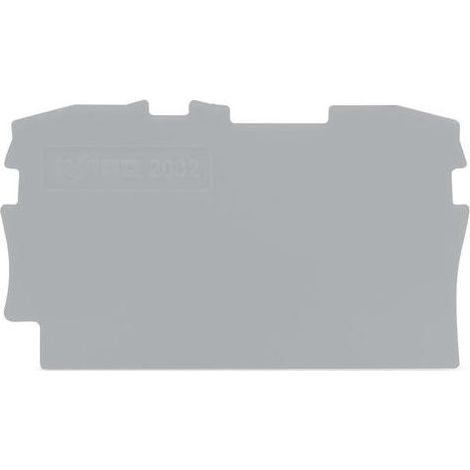 WAGO GmbH& Co. KG Abschluss-/Zwischenplatte grau 2002-1291