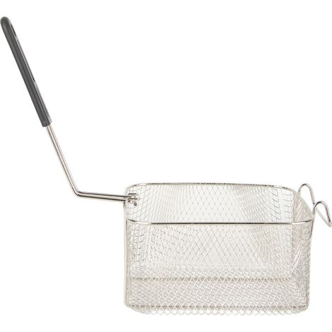 Panier à friture profond avec long manche, passoire à aliments frits en métal, panier pour friteuse électrique (1/4)