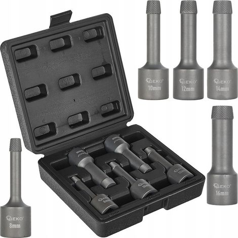 Juego de destornilladores geko screwdriver set 1/2 inch 5 piezas acero herramienta ergonómico