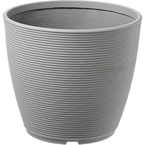 Outdoor runde Vase "Ring" für Pflanzen und Blumen. -57 cm / Bronze
