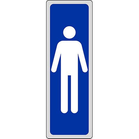 ETICHETTA SEGNALETICA WC UOMINI