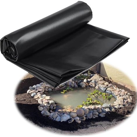 1 Bâche pour bassin 4x12m HDPE étang koi cascade jardin (1/5)