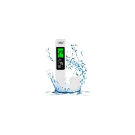 TDS Aideepen Appareil de mesure de l'eau potable, 3 en 1, TDS/EC ppm, avec rétroéclairage, testeur de qualité de l'eau pour piscine, eau potable, aquarium, piscine (1/4)