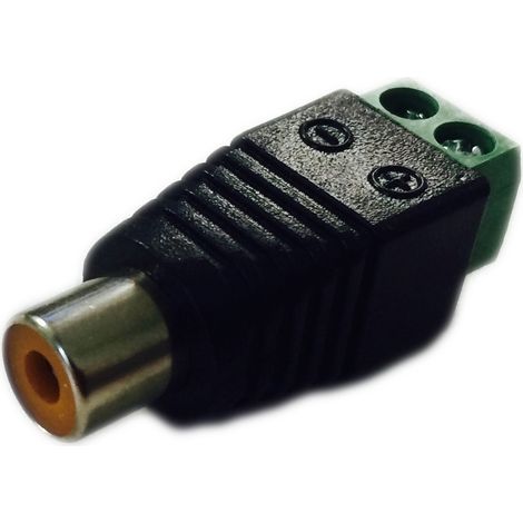 Prise RCA RS PRO Femelle, Montage sur câble Droit, Contacts plaqués Plaque en nickel