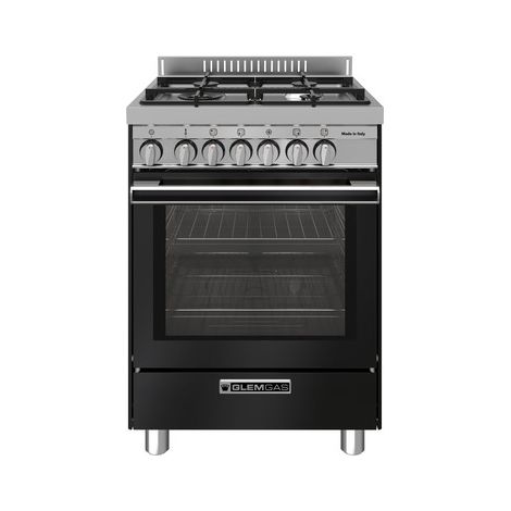 Glem Gas ST664MBK cucina Elettrico Nero, Acciaio inox (1/3)