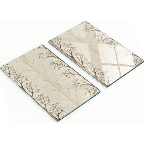 Planches décoratives multifonctionnelles de cuisine en bois durci 2x30x52 cm (1/5)