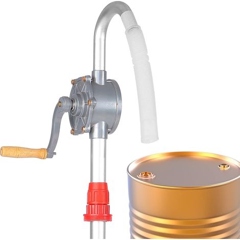 Pompe à Huile Manuelle, Pompe à Manivelle Pompe Manuelle Rotative Aluminium Pompe a Essence avec Poignée Antidérapante, pour Transfert de Liquides kérosène carburant Gazole (1/4)