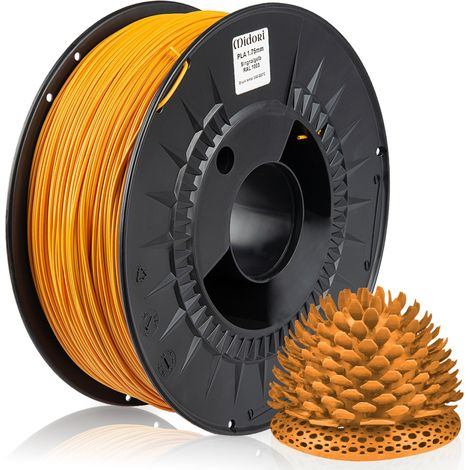 MIDORI® 3D Drucker 1,75mm PLA Filament 1kg Spule Rolle Premium Signalgelb RAL1003 (1/5)