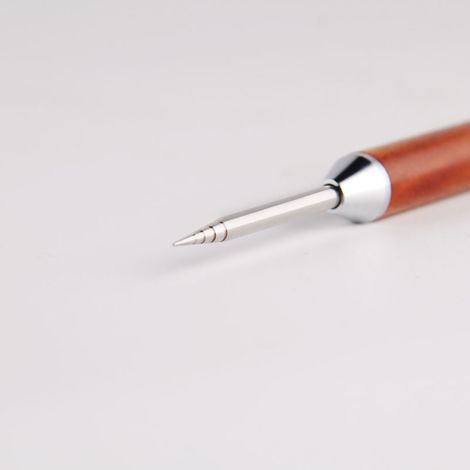 Kaffeenadel für Kaffeekunst, Holzgriff, Latte-Stift aus Edelstahl, DIY-Kaffeezubereitungswerkzeug, Kaffeenadel mit Birnenholzgriff (1/4)