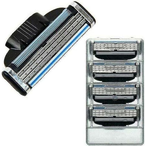 12 pièces recharges de remplacement de lames de rasoir pour hommes pour Gillette Mach 3 -