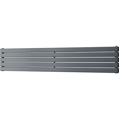 Typhoon Axis - Anthracite Horizontal Radiator H340mm x W1800mm Double Panel