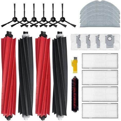 ou Accessoires pour roborock S8 Pro Ultra Robot Aspirateur Pices de rechange 22 Packs 2 ensembles de brosses principales & 4 filtres & 6 brosses latrales & 4 serpillires & (1/5)