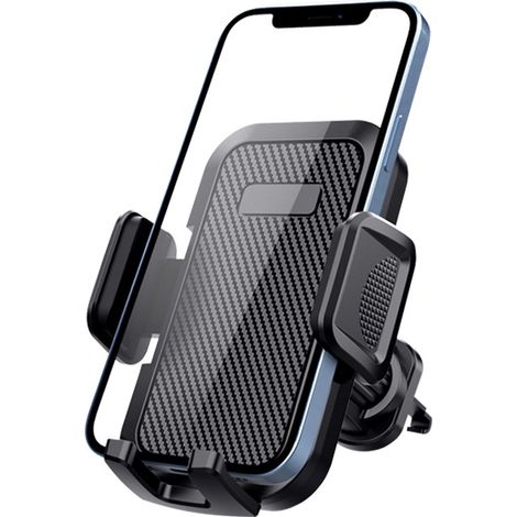 Support Téléphone Voiture, Support Grille d'aération Porte Téléphone Voiture Ventilation Noir (1/5)