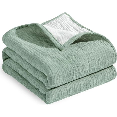 Mullwindeln, Baby-Wickeldecken, Babydecke, 95 x 95 cm (grün)
