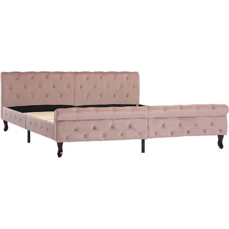 Maison Exclusive - Giroletto Rosa in Velluto 180x200 cm (1/5)