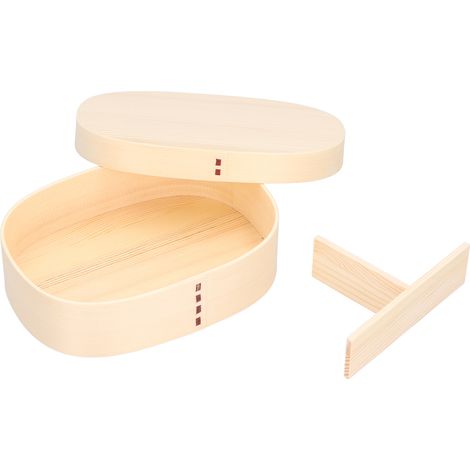 1200 ml Bento-Lunchbox aus Holz für Kinder, Lunchbox für Büro, Camping, Picknick, Reisen (1/5)