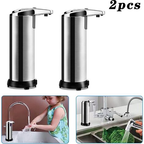 Distributeur de Savon Automatique Salle de bain avec capteur Infrarouge et Base étanche Touchless - 2pcs - (1/5)