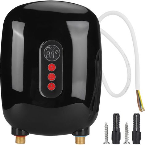 6500 W Sofort-Heizgerät Mehrfachschutz gegen Überhitzung 35-55 ℃ (SCHWARZ) (1/5)