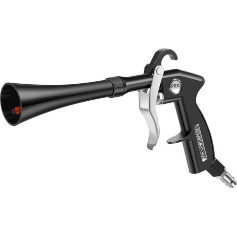 Pistolet de nettoyage à air comprimé 90 psi, pistolet de soufflage à sec avec buses interchangeables, pistolet à air haute pression pour nettoyage intérieur de voiture, raccord rapide 1/4", 5-9 (1/5)