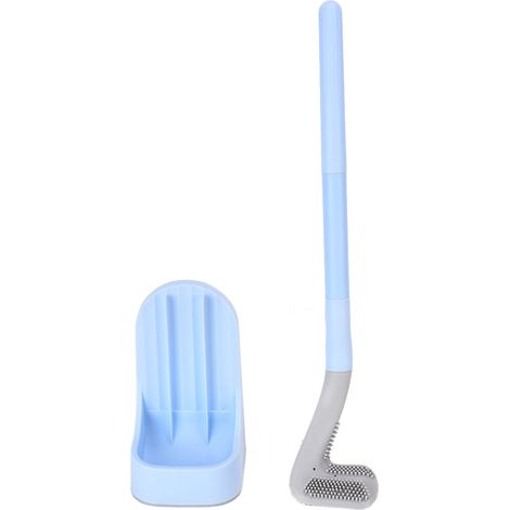 Brosse de Toilettes pour Golf avec Manche Long Détachable - Nettoyage sans Angle Mort pour Salle de Bain Hôtel Bleu (1/5)