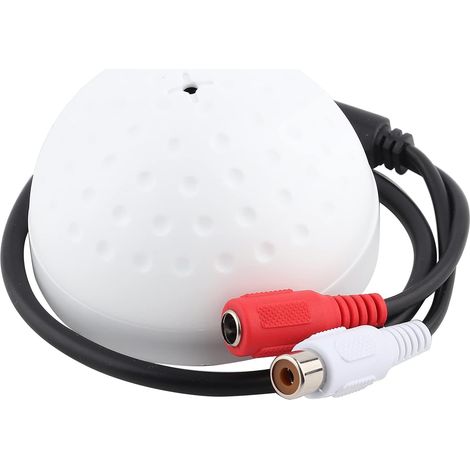 Micro Audio Pickup appareil pour caméra de sécurité, 100 Mètre carré large gamme Sensitive Audio Surveillance Micro pour CCTV Sécurité (1/5)