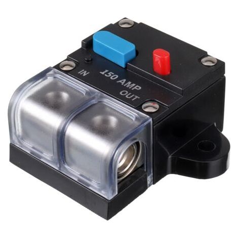 150A Disjoncteur Disjoncteur réinitialisable Disjoncteur à récupération automatique Bouton de réinitialisation manuel pour audio de voiture et protection des amplis (1/5)