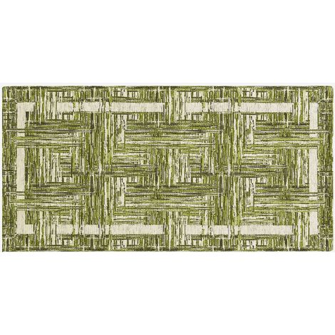 Tappeto cucina soggiorno lavabile antiscivolo Bangkok Green