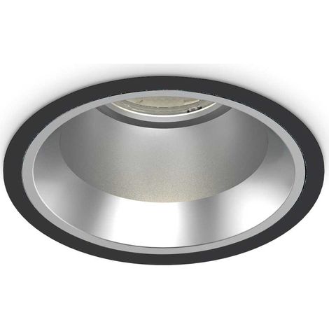 Ideal Lux OFF Downlight Encastré Rond Noir 11cm 4000K