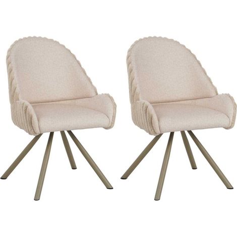 Sedia stoccolma -a-crema ensemble 2 pz cm 58x53x85