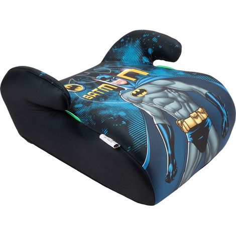 DC Comics Alzabimbo auto Batman per la sicurezza dei bambini con altezza da 125 a 150 cm con grafiche del supereroe su fondo blu, alzatina auto, rialzo, seduta per bambini (1/5)