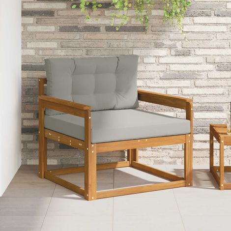 Outdoor Mittelsofa Massivholz Akazie Natur (1/5)