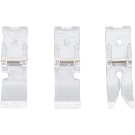 Husqvarna Viking Piedino Trascinatore Superiore – Set da 3 in Plastica Robusta per Designer Topaz 50/40, Sapphire, Opal – Design Preciso per Cucito Professionale e Hobby (1/5)
