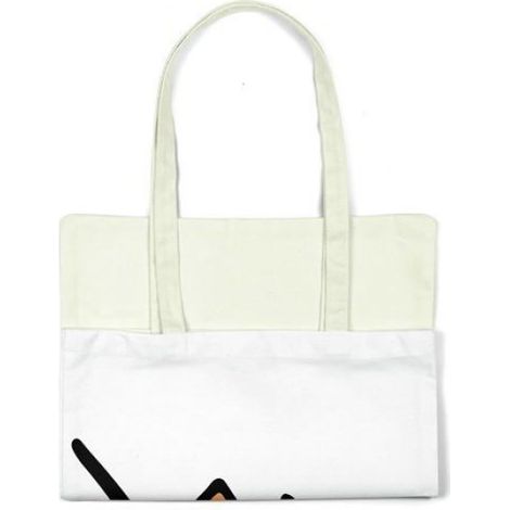 Sac Shopping - Tote Bag Coton 34x40 Cm - Anses Longues Pour Épaule - Réutilisable Écologique - 1 Pièce (1/4)