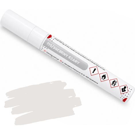 Rotulador para retoque de muebles, bolígrafo reparador de secado rápido, gris plata, 715 (1/4)
