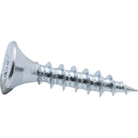 Vis à bois tête fraisée PZ zinguée Viswood filet total 3x20 mm (x100 vis)