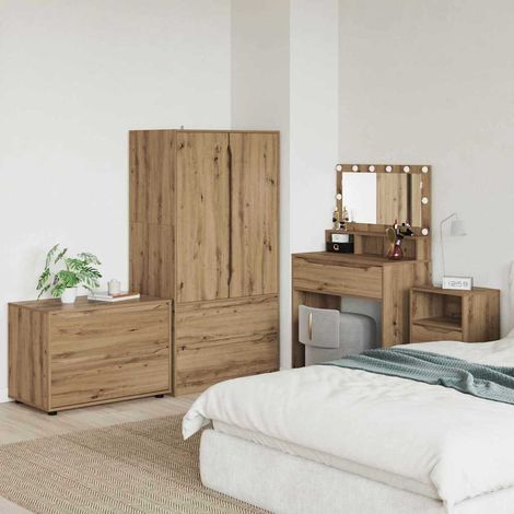 Storage Cabinet 80 x 48 x 57 cm Engineered Wood Artisan Oak vidaXL