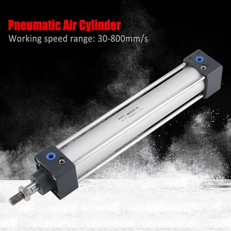 Cylindre pneumatique à double effet, alésage 32 mm, course 175 mm, tige de piston filetée