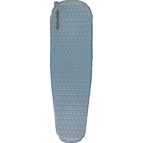 Colchón hinchable ultraligero, inflado automático, estilo momia - Azul (1/2)