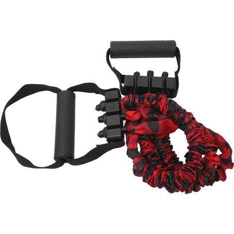 Extenseur de poitrine réglable en latex et nylon, 3 tubes, pour musculation et fitness, 34 kg (75 lb) (1/5)