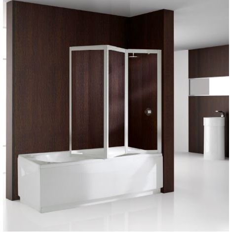 Aurora 9 Wannenklappwand 138x138cm Anelli weiß