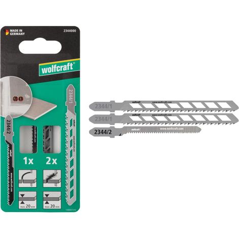 2344000 - Lame de scie sauteuse « Construction sèche » 3 pcs - Pour des coupes droites et courbes dans les plaques de plâtre (1/5)