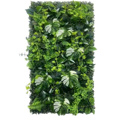 Mur plantes artificielles 50 x 100 cm Haie artificielle d polyéthylène Plantes artificielles semblables vraies plantes murale murale (1/4)