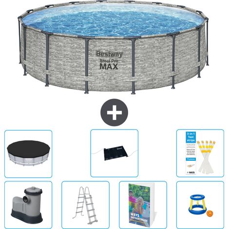 Bestway Bestway Steel Pro MAX Ronde - 488x122 cm - 8-pièces S559 (1/4)