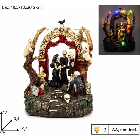 Decorazione Halloween con Scheletri e Fantasmi LED (1/3)