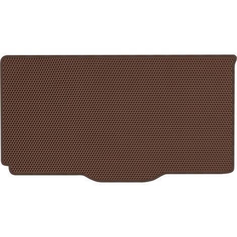 Tapis de coffre en EVA pour Fiat Panda III Hatchback (à partir de 2012), motif nid d'abeille marron (1/5)