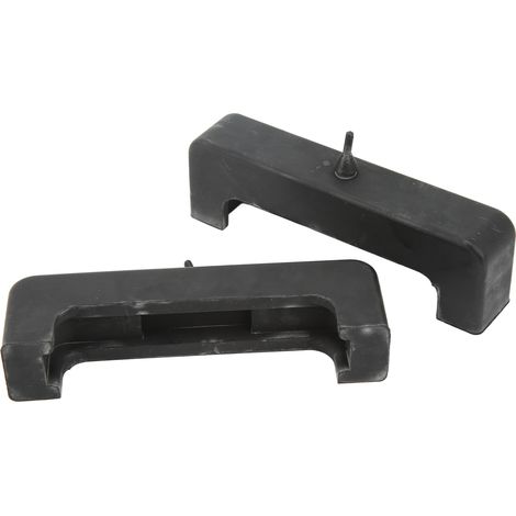 Lot de 2 patins isolateurs en caoutchouc noir pour radiateur, silentblocs de montage remplacement Express 2500 1996-2019 (1/5)