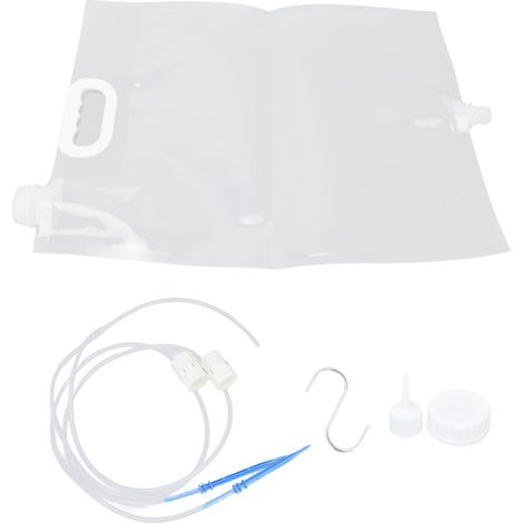 Sac d'arrosage automatique 6,5L pour plantes, dispositif goutte-à-goutte en plastique durable avec tubes, idéal jardin balcon (1/5)