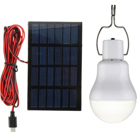 Ampoules solaires, ampoules rechargeables pour travaux extérieurs, ampoules rechargeables pour le camping (1/5)